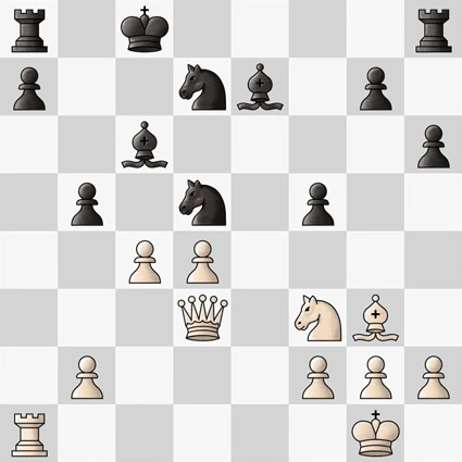 Final Position of Game 6 Between Deep Blue and Kasparov Final chessboard position from Game 6 of the 1997 match between IBM's Deep Blue and Garry Kasparov, illustrating the decisive end of the historic AI versus human chess contest.