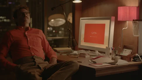 Still from the Movie Her (2013) Film still from Her (2013) featuring a scene that explores the emotional relationship between a man and an advanced AI operating system.