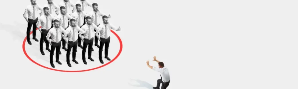 Illustration explaining the concept of human cloud and cloud staffing for accessing remote talent and distributed workforce solutions.