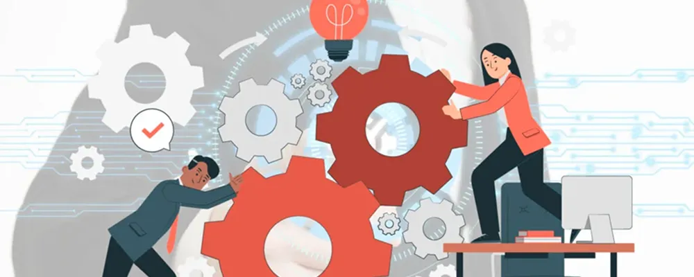 Automation and Efficiency Automation and Efficiency infographic showing how AI and digital automation streamline repetitive tasks, improve productivity, reduce costs, and increase business efficiency.