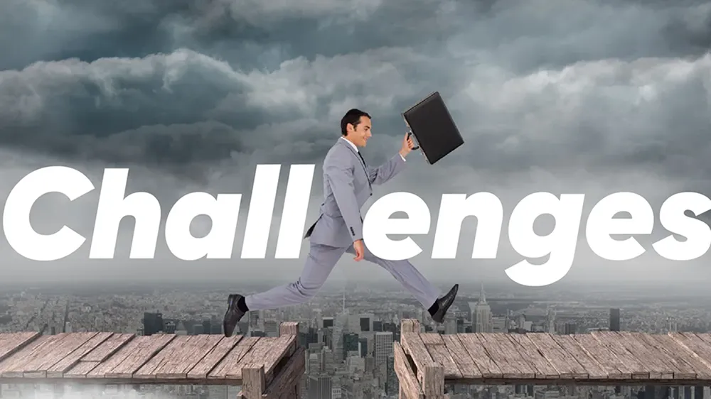 Challenges and How to Overcome Them infographic highlighting common challenges businesses face with payroll outsourcing and practical strategies for improving communication, security, compliance, and service quality.