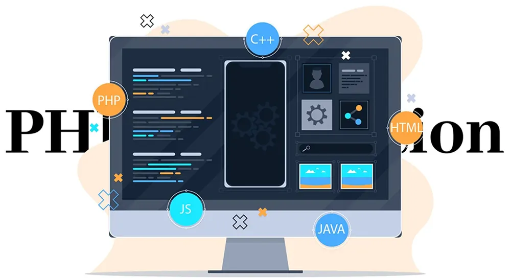 PHP Application Development and Version Trends PHP Application Development and Version Trends infographic highlighting PHP development practices, framework adoption, performance improvements, security updates, and evolving PHP versions.